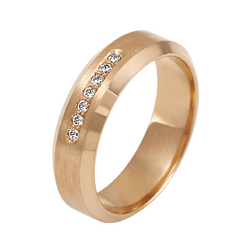 Обручальное кольцо с бриллиантами 202-070-552