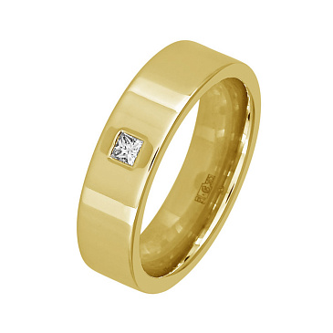 Обручальное кольцо с бриллиантом 222-010-154
