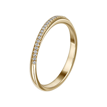 Обручальное кольцо с бриллиантовой дорожкой 931892Б