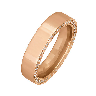 Обручальное кольцо с бриллиантами 202-900-349
