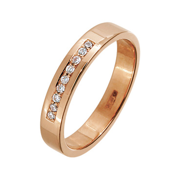 Обручальное кольцо с бриллиантами 202-090-308