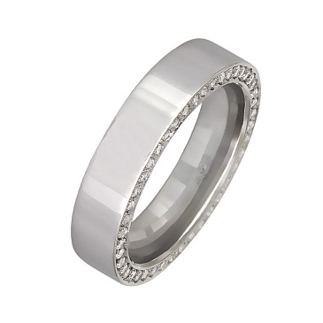 Обручальное кольцо с бриллиантами 212-900-349
