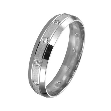 Обручальное кольцо с бриллиантами 212-120-883
